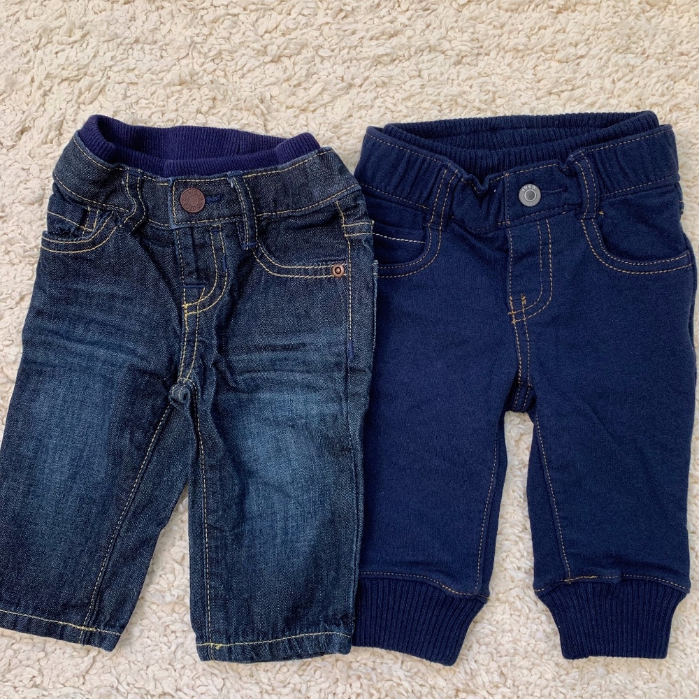 GAPBABY Blue Jeans & Jogger Set 3-6M